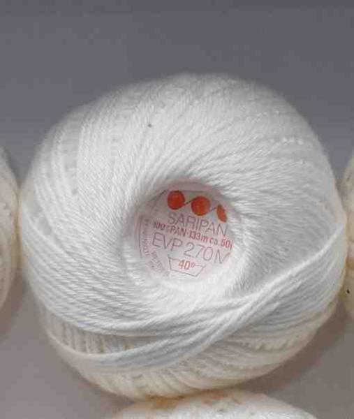 Saripan 50 Gramm = 133 Meter wollweiß