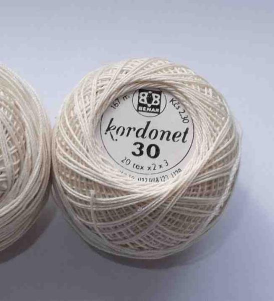 Benar Kordonet 30 Creme  20 tex x2x3   20 Gramm/167 m