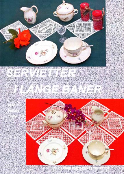 Servietter I Lange Baner von Anne Marie Turking