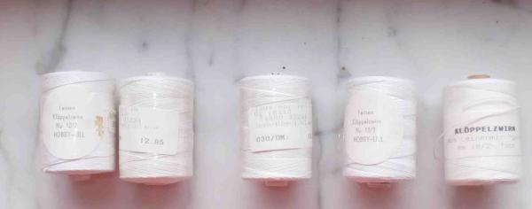 Leinenzwirn 18/2 weiß 50 Gramm