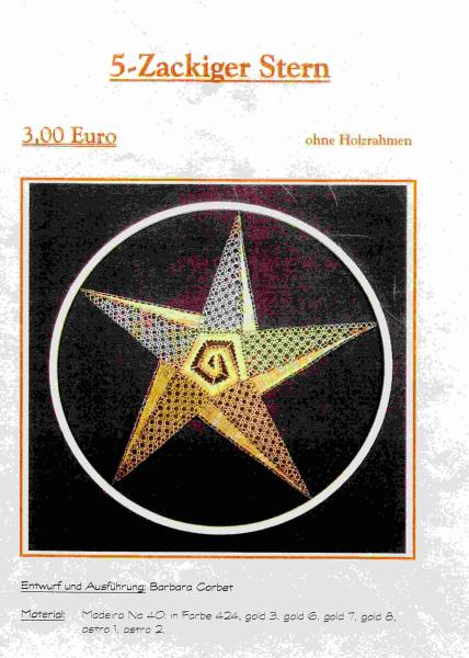 KB 5-Zackiger Stern von Barbara Corbet