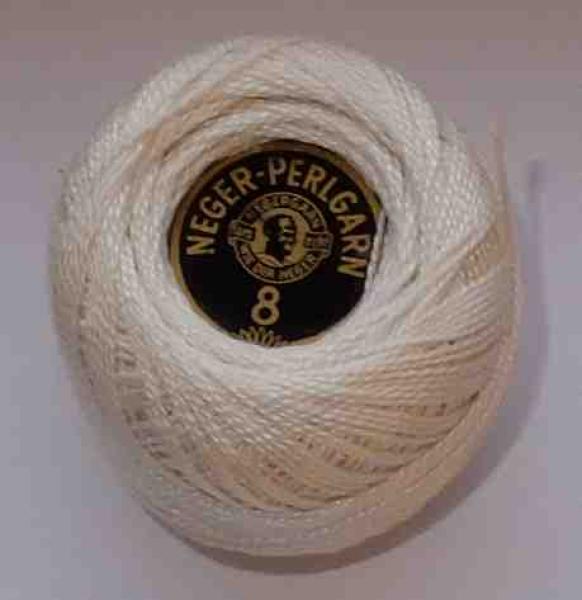 Neger-Perlgarn 8 Col creme 5 Gramm