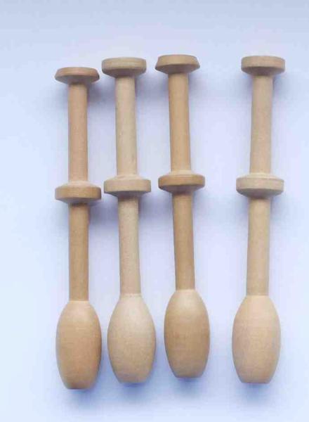 Klöppel ca. 9,2 cm lang helles Holz