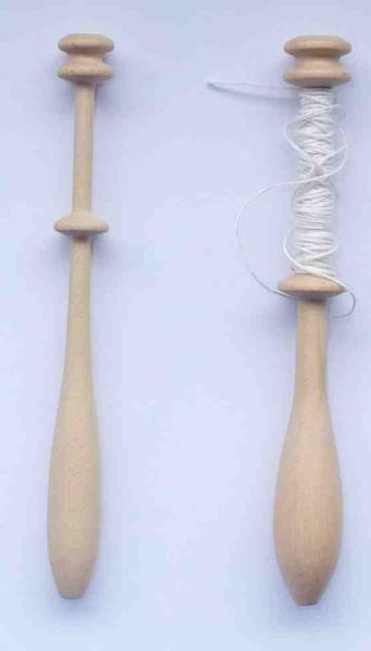 Set 2 Schweizer Klöppel ca 11 cm lang helles Holz