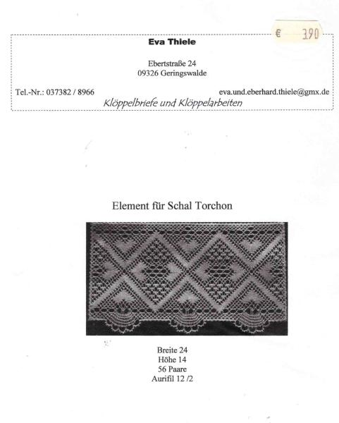 KB Element für Schal Torchon von Eva Thiele