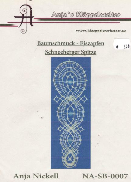 KB Baumschmuck - Eiszapfen  Schneeberger Spitze von Anja Nickell