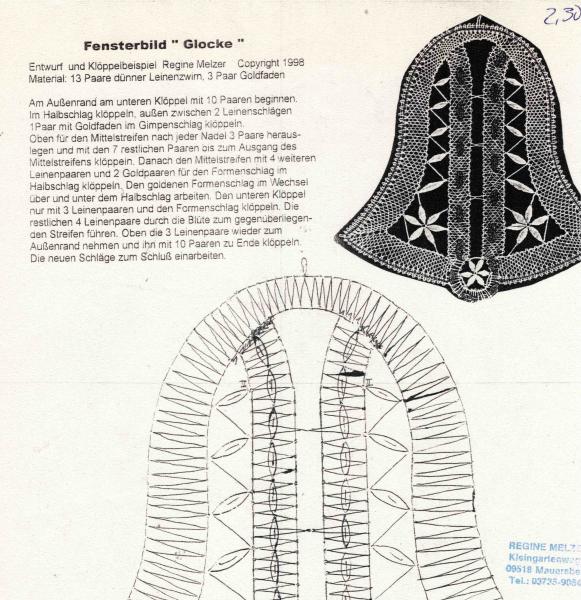 Fensterbild Glocke E33 von Regine Melzer