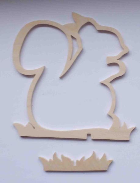 Holzrahmenaufstellter "Eichhörnchen"  ca 13,5 cm hoch