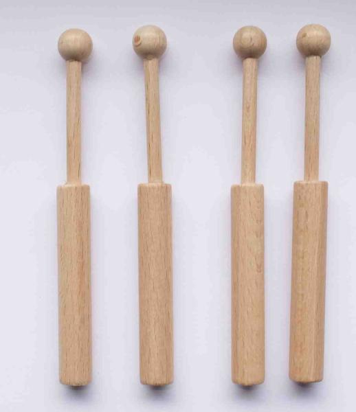 Set 4 Klöppel ca 12,5 cm lang