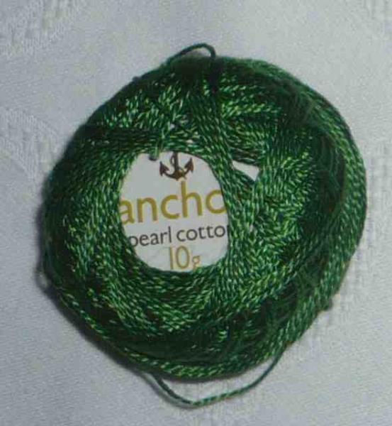 Anchor Perlgarn 10 Gramm grün