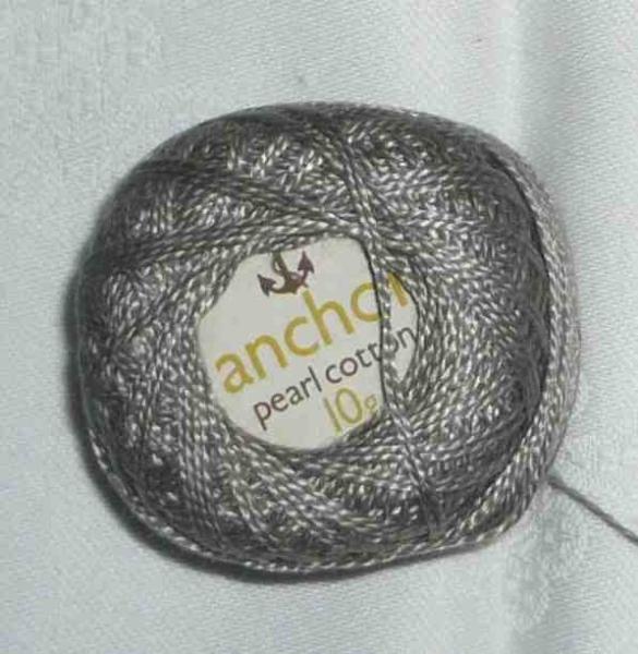 Anchor Perlgarn 10 Gramm grau