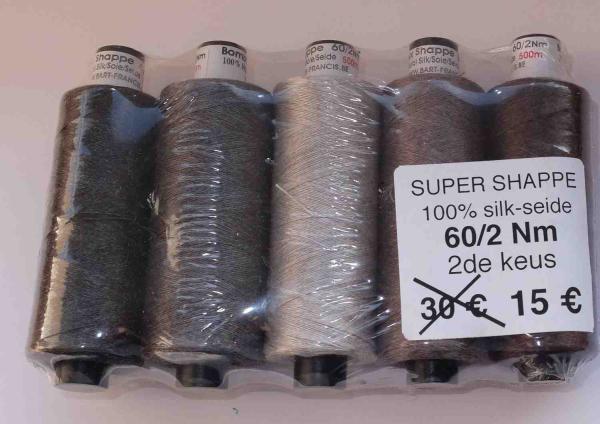 B + F Seide 60/2 Nm 5 x 500 Meter Sparpack