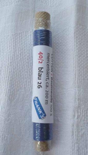 Frank´s Cotton - Thread 40/2 blue 26