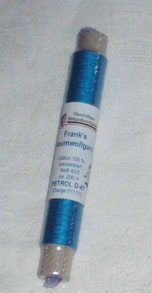 Frank´s Cotton - Thread 40/2 Petrol 45