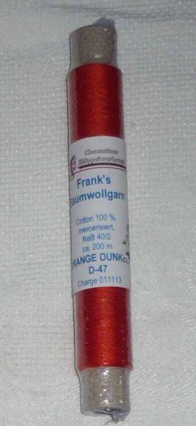 Frank´s Cotton - Thread 40/2 Dark Orange 47