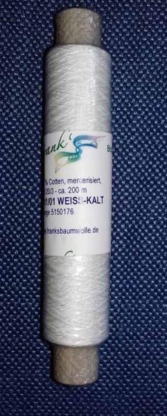 Frank´s Cotton - Thread 20/3 white 01 - cold