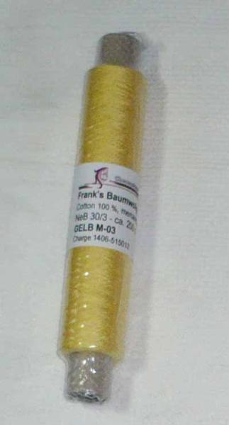 Frank´s Cotton - Thread 20/3 Yellow 03