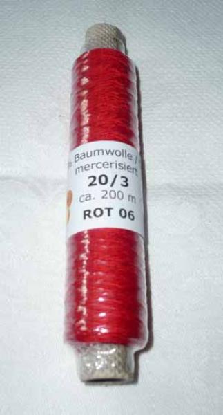 Frank´s Cotton - Thread 20/3 red 06