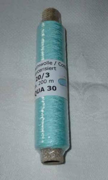 Frank´s Cotton - Thread 20/3 Aqua 30