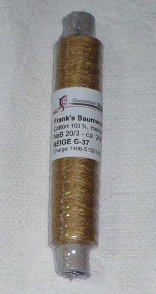 Frank´s Cotton - Thread 20/3 Beige 37