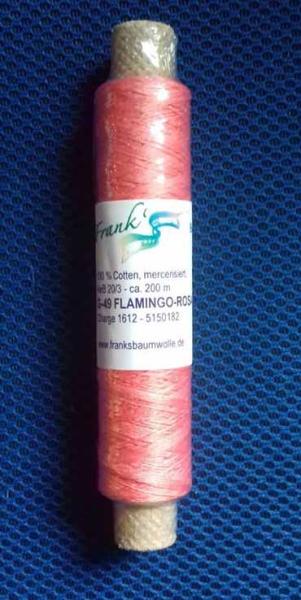 Frank´s Baumwoll - Garn 20/3 Flamingo-Rosa 49