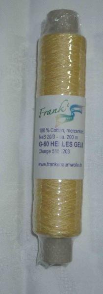 Frank´s Cotton - Thread  20/3 Helles Gelb 60
