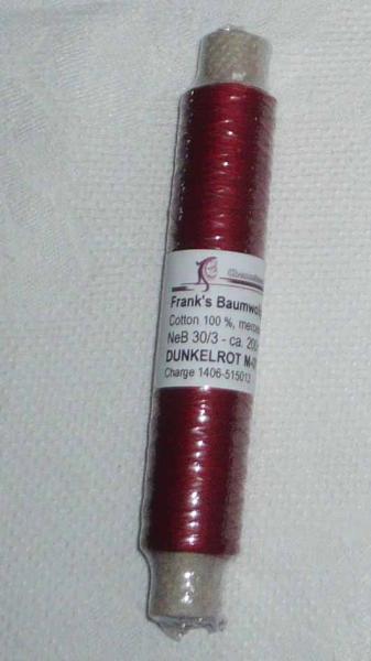 Frank´s Cotton - Thread 30/3 Darkred 07