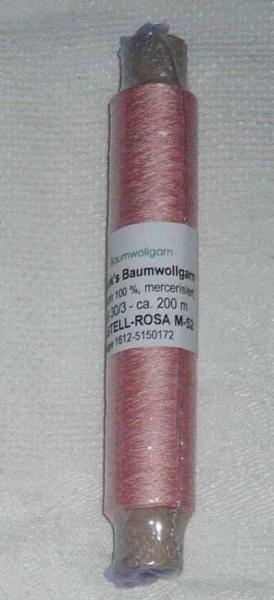 Frank´s Baumwoll - Garn 30/3 Pastell Rosa 52