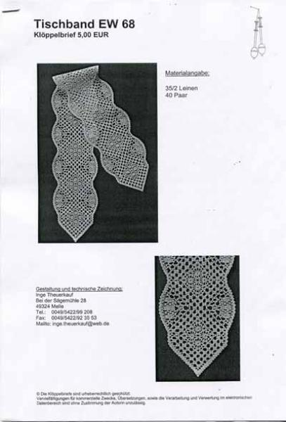 Tischband EW 68 von Inge Theuerkauf
