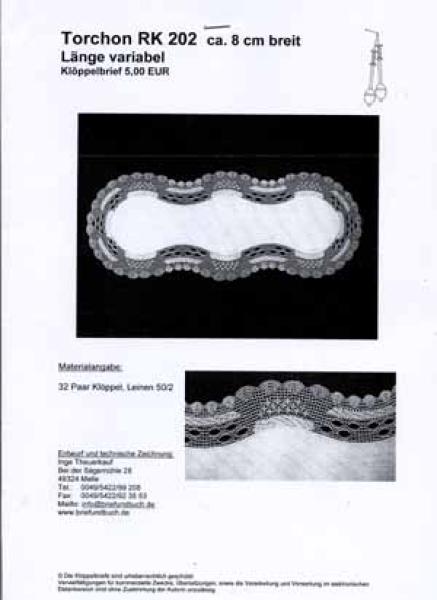 Torchon RK 202 by Inge Theuerkauf