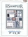 The Drawn Thread Sampler of Stiches  Part Six PQR