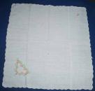 Taschentuch 33,5 cm x 33,5 cm fein gebogener Rand