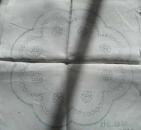 Lochstickerei Decke 24,5 cm