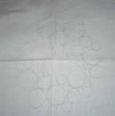 Kissenplatte mit Schleifenmotiv