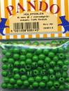 wood beads green 6 mm
