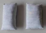 Nadelkissen ca 6 x 11,5 cm weiß mit Streifen