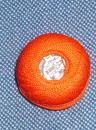 Perlgarn 8 aus Ungarn rotorange 10 Gramm
