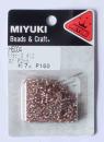 MIYUKI 2 mm 7 Gramm transparent dunkelaltrosa