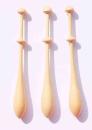 Set 3 dänische Klöppel ca 10,7 cm lang helles Holz