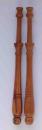 Paar schön gedrechselte Klöppel ca 12 cm lang Edelhölzer