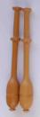 Paar belgische Klöppel ca 8,9 cm lang helles Holz