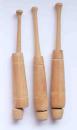 Set 3 Hülsenklöppel zierlich ca 11 cm lang