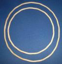 Zwei Ringe Rattan Durchmesser 21 + 27 cm