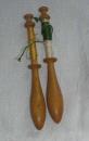 Pair of Le Puy bobbins 10 cm