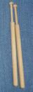 Paar Rollenklöppel ca 19,3 cm helles Holz