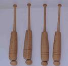 Hülsenklöppel mit drei Rillen ca 13,2 cm lang