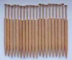 Set 20 Honitonklöppel ca 9,8 cm lang helles Holz