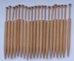 Set 20 Honitonklöppel ca 9,8 cm lang helles Holz
