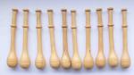 Set 10 Palmholzklöppel ca 10,1 cm lang
