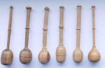 Set 6 Klöppel aus Portugal ca 11 cm lang